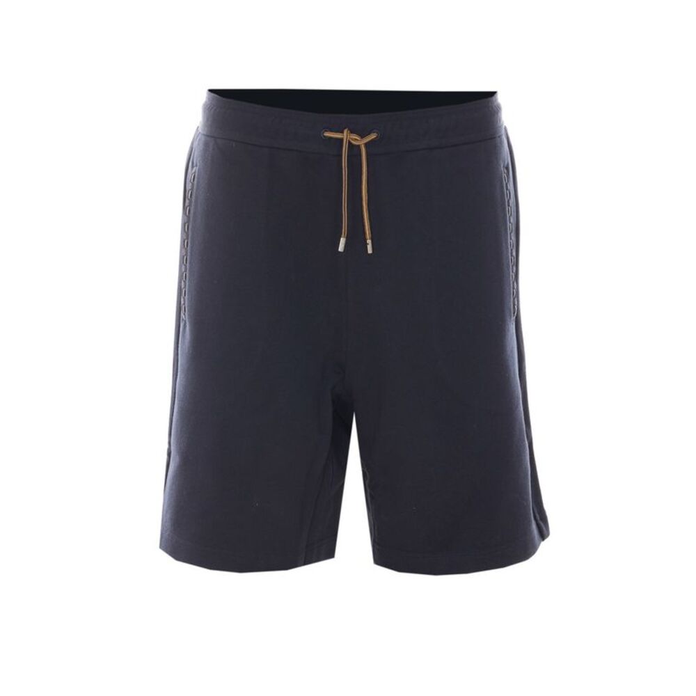 Fendi Men Bermuda With Fendi Patch And Selleria Stitching